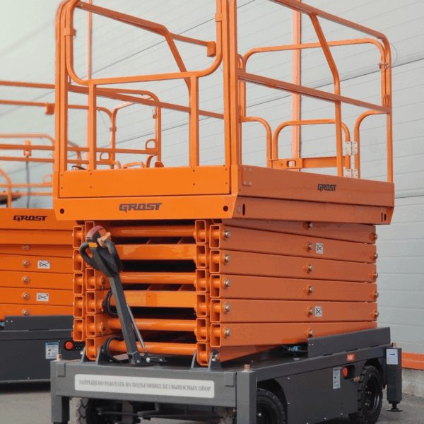 Самоходный ножничный подъемник GROST Tower Drive 500-11 (13м) с выдвижной платформой
